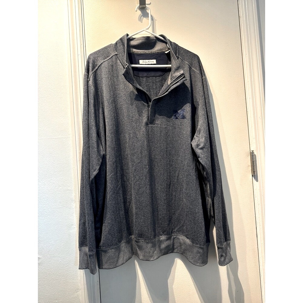 Tommy bahama 3/4 zip knit long sleeve Michigan shirt